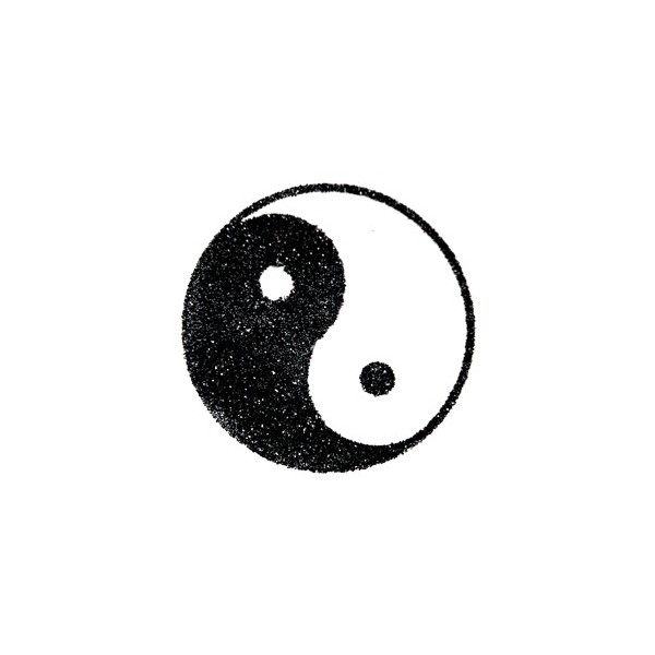 POCHOIR TATOUAGE YIN ET YANG