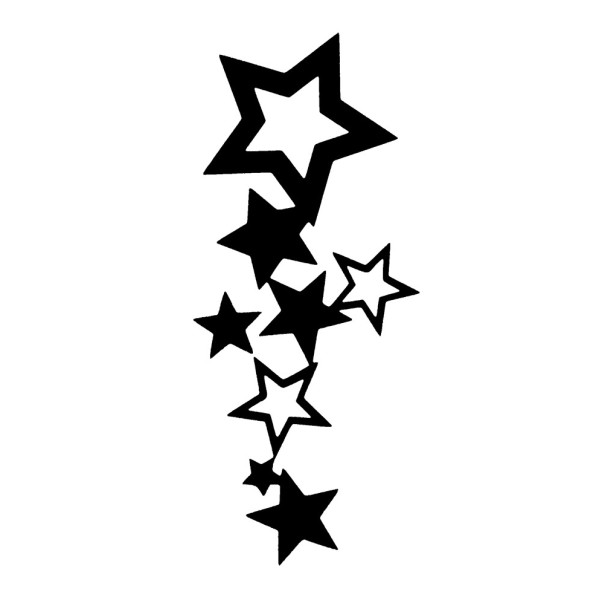 POCHOIR TATTOO CONSTELLATION