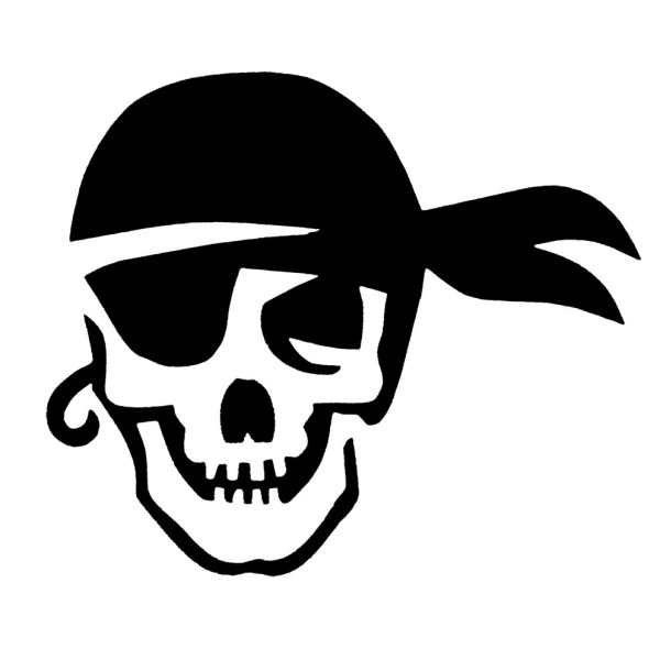 POCHOIR TATOUAGE PAILLETTES PIRATE