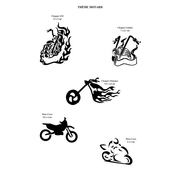 AFFICHE MODÈLES TATTOOS DE MOTOS