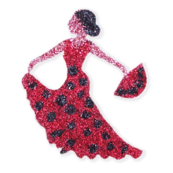 POCHOIR DANSEUSE FLAMENCO