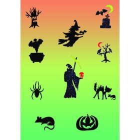 KIT HALLOWEEN PARTY COMPLET 50 TATTOOS