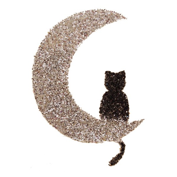 Pochoir "cat on the moon"