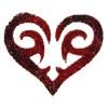 Pochoir "coeur tribal"