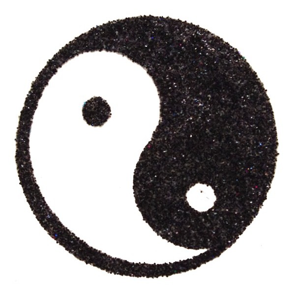 Pochoir "yin et yang"