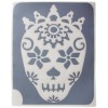 Pochoir tete de mort mexicaine pour customisation