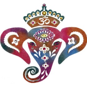 Pochoir customisation ganesh elephant hindou