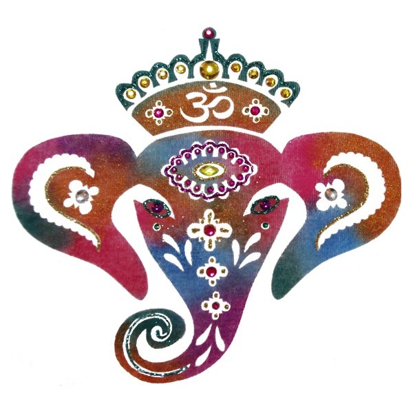 Pochoir customisation ganesh elephant hindou