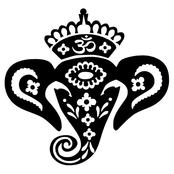 Pochoir customisation ganesh elephant hindou