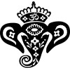 Pochoir customisation ganesh elephant hindou