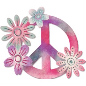 Pochoir peace and love pour decoration