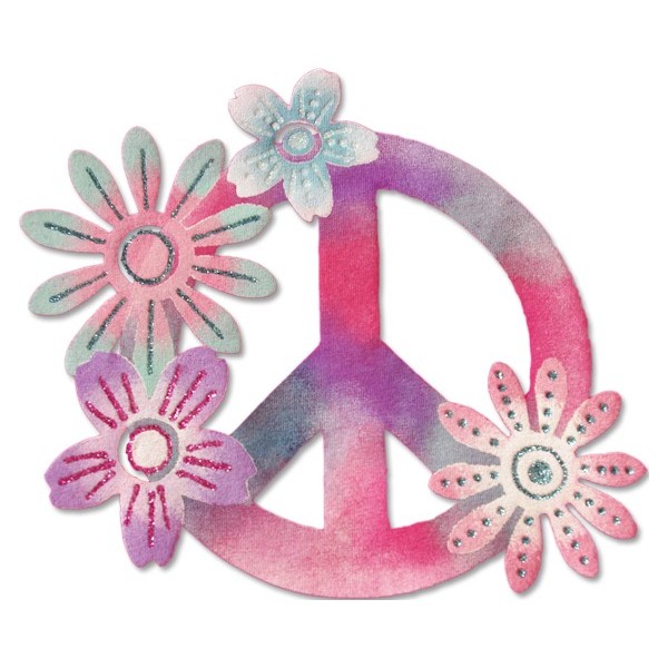 Pochoir peace and love pour decoration