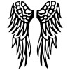 Pochoir ailes d ange pour customisation