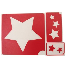 Pochoir pour dessiner des etoiles
