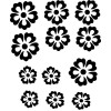 Pochoirs fleurs pour tatouage et decoration