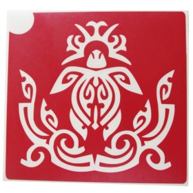 Pochoir tortue polynesienne tatouage et decoration