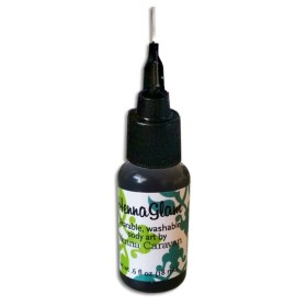 Henne noir burette avec plume