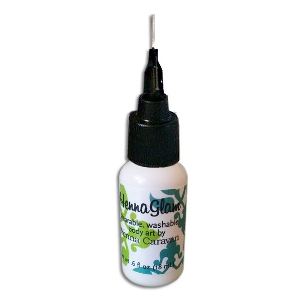 Henne blanc burette avec plume