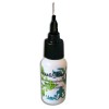 Henne blanc burette avec plume
