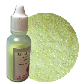 PAILLETTES JAUNE CANARI FLUO