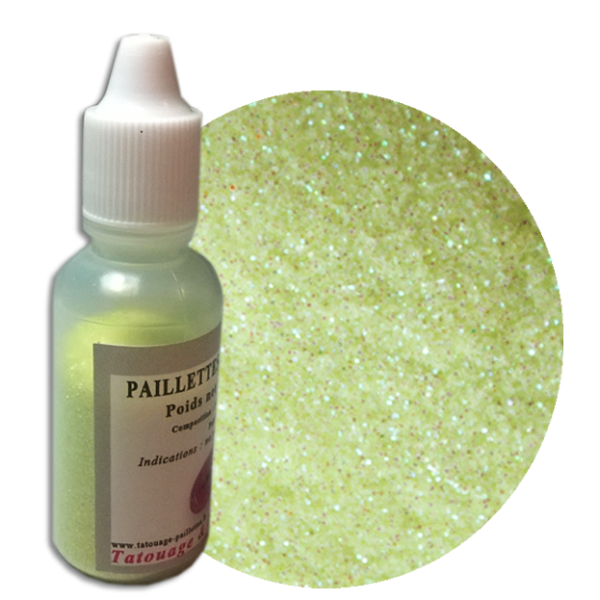 PAILLETTES JAUNE CANARI FLUO