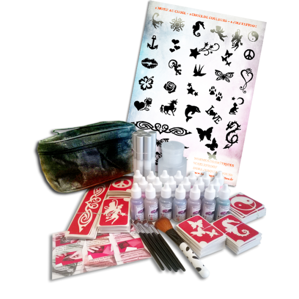 Kit tattoo complet 300 pochoirs