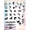 300 POCHOIRS POUR 300 TATOUAGES TEMPORAIRES
