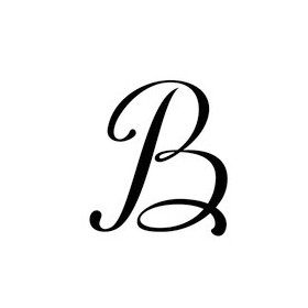 Pochoir lettre B
