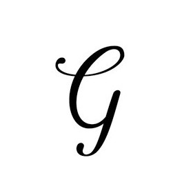 Pochoir lettre G