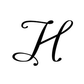 Pochoir lettre H