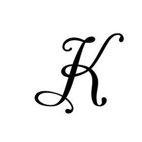 Pochoir lettre K