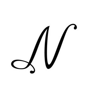 Pochoir lettre N