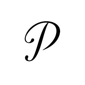 Pochoir lettre P