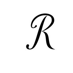 Pochoir lettre R
