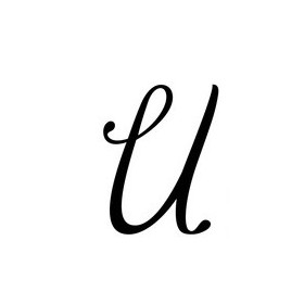 Pochoir lettre U