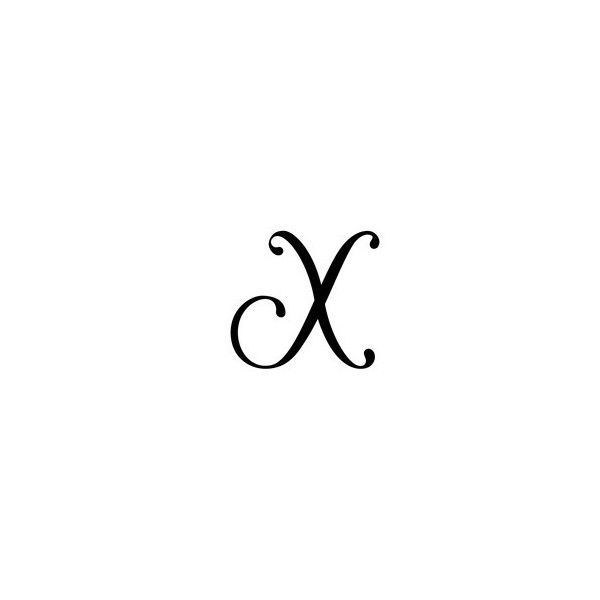 Pochoir Lettre X