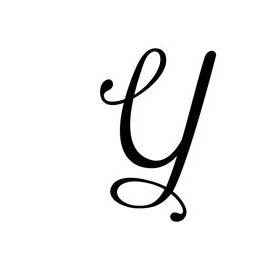 Pochoir lettre Y