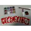 KIT COMPLET 20 TATTOOS NOEL AVEC PAILLETTES