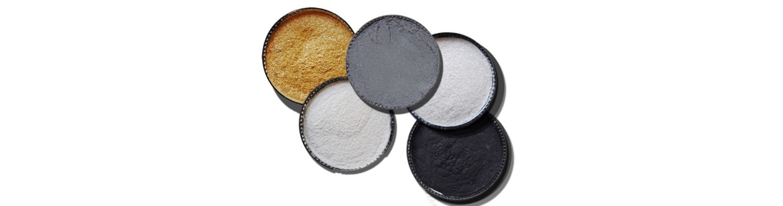 poudre de mica, fard à paupières, poudre pour vernis à ongles, eye-shadow,  poudre cosmétique or, poudre de mica blanche